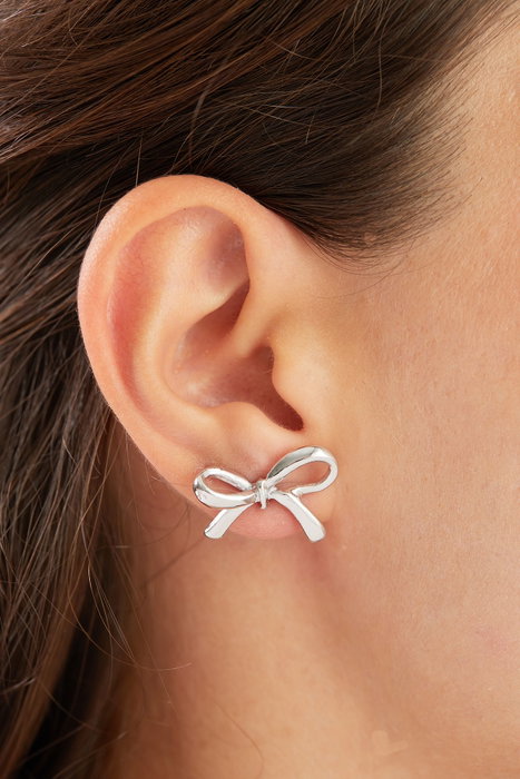 Heliophilia Silver Pendientes de Metal Plateados ELKGC68397G